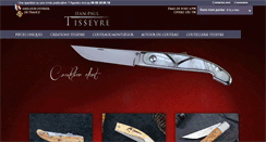 Desktop Screenshot of couteaux-tisseyre.com